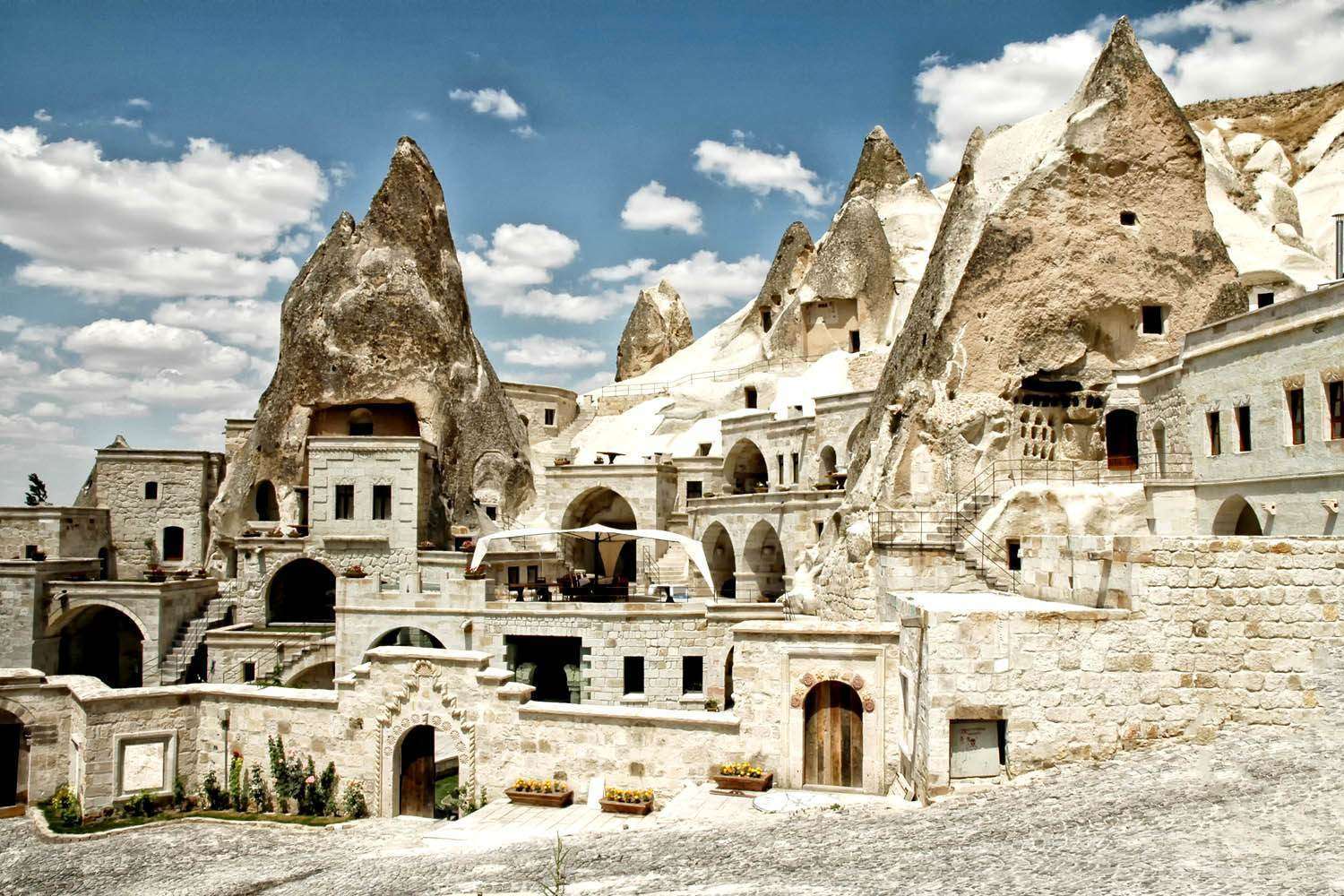 Open air museum in Goreme, Cappadocia, Turkey. Ancient caves